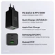 Мережевий зарядний пристрій Make 100W GaN3 2xType-C PD3.0 + USB QC4.0 Black (MCW-10031GBK) - зображення 4