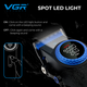 Машинка для стрижки VGR V-001 Blue (10 насадок) 4600 mAh LED дисплей - изображение 5