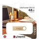 USB флеш накопитель Kingston 64GB DataTraveler SE9 G3 Gold USB 3.2 (DTSE9G3/64GB) - изображение 6