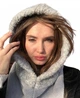 Косинка жіноча капюшон снуд капор теді Zefur One size сіра - изображение 4