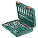 Профессиональный набор торцовых головок HANS 1/4 DR 4-14мм 1/2 DR 10-32мм 108 предметов V03248 - изображение 3