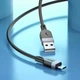 Кабель HOCO USB to Micro X109 silicone 2,4A 2m чорний - зображення 5