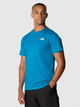 Koszulka męska bawełniana The North Face M S/S Redbox Celebration NF0A87NVRBI1 M Niebieska (800070321597) - obraz 1