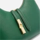 Сумка багет жіноча з натуральної шкіри маленька Furla Goccia WB01500BX33534282S1007 Зелена (800070349613) - зображення 4