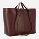 Torebka shopper ze skóry naturalnej Iuntoo Rivera 191002 Bordowa (800070346748) - obraz 3