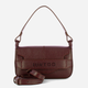 Torebka bagietka damska ze skóry naturalnej mała Iuntoo Silvia 196003 Bordowa (800070346777) - obraz 4