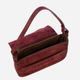 Torebka bagietka damska ze skóry naturalnej mała Iuntoo Silvia 196103 Bordowa (800070346782) - obraz 5