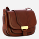 Сумка крос-боді через плече жіноча з натуральної шкіри маленька The Bridge Benedetta 44551201 14 Коричнева (800070314121) - зображення 3