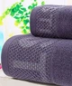 Haбор полотенец OPTIMISTIC 2шт (1 баннoe+1 для лица/рук) YourFind 100% Коттон-МАХРА. Мягкиe, влаговпитывающие, цвет Серый - изображение 3