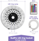 Светодиодная кольцевая лампа для кальяна BudPro Hookah LED Lamp Round Panel с пультом ДУ (5024701b) - изображение 3