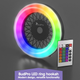 Светодиодная кольцевая лампа для кальяна BudPro Hookah LED Lamp Round Panel с пультом ДУ (5024701b) - изображение 7