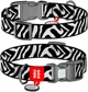 Ошейник для собак нейлоновый WAUDOG Nylon с QR адресником рисунок Зебра пластиковый фастекс S Ш 15 мм Дл 25-35 см (280-0055collar) - изображение 1