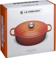 Каструля с крышкой Le Creuset Signature Cast Iron Oval Casserole 21178270602430 27 см 4.1 л вишневый - изображение 7