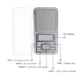 Весы ювелирные электронные точность 0.01g до 500g с крышкой grey - изображение 3