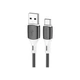 Дата кабель USB 2.0 AM to USB-C 1.0m 3A silicone BX79 black BOROFONE (6974443384789) - зображення 1