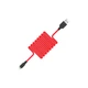 Дата кабель USB 2.0 AM to Lightning 1.0m 2A silicone X21 black+red HOCO (6957531071372) - зображення 2