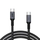 Дата кабель USB-C to USB-C 1.0m PD 100W black-grey Armorstandart (ARM69370) - изображение 1