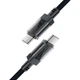 Дата кабель USB-C to USB-C 1.2m 60W stainless steel C12-03 Black Acefast (6974316283317) - изображение 5