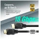 Кабель мультимедійний HDMI M to HDMI M 10.0m V2.0 4K60Hz black ColorWay (CW-CBHD081-BK) - зображення 7