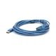 Дата кабель USB 2.0 AM/AF 5.0m ferrite transparent blue Voltronic (YT-AM/AF-5.0TBL) - изображение 2