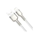 Дата кабель USB 2.0 AM to Lightning 1.0m Cafule Series Metal 2.4A White Baseus (CALJK-A02) - изображение 3