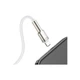 Дата кабель USB 2.0 AM to Lightning 1.0m Cafule Series Metal 2.4A White Baseus (CALJK-A02) - изображение 6
