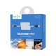 Дата кабель USB 2.0 AM to USB-C 1.0m 2A silicone X21 black+white HOCO (6957531071402) - зображення 2