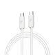 Дата кабель USB-C to USB-C 1.2m TPE 60W white Armorstandart (ARM75872) - зображення 1