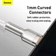 Дата кабель USB 3.1 AM to Type-C 2.0m CAKF 6.0A 66W Cafule Series Metal Data Cable White Baseus (CAKF000202) - зображення 7