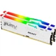 Модуль пам'яті для комп'ютера DDR5 64GB (2x32GB) 5600 MHz Beast White RGB Kingston Fury (ex.HyperX) (KF556C36BWEAK2-64) - изображение 3