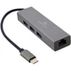 Адаптер Cablexpert A-CMU3-LAN-01 Type-C на Gigabit Ethernet + хаб 3xUSB 3.1 Gen1 - изображение 1