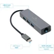 Адаптер Cablexpert A-CMU3-LAN-01 Type-C на Gigabit Ethernet + хаб 3xUSB 3.1 Gen1 - изображение 2