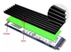 Радиатор охлаждения FinalCool SSD M.2 2280 NVMe NGFF Black ребристый - изображение 4