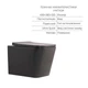 Комплект 3 в 1 Qtap Tern Anthracite: подвесной унитаз, биде, раковина керамика (SD00055285) - изображение 3
