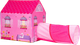 Namiot do zabawy Iplay Domek z tunelem Różowy (6958868883263) - obraz 1