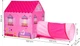 Namiot do zabawy Iplay Domek z tunelem Różowy (6958868883263) - obraz 10