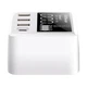 Зарядное устройство 40W на 4 порта с LED-дисплеем USB Type-C для быстрой зарядки универсальное белое LS-423 - зображення 4