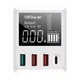 Зарядное устройство 40W на 4 порта с LED-дисплеем USB Type-C для быстрой зарядки универсальное белое LS-423 - зображення 5