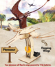 Механічний 3D пазл динозавр Pterodactyl, дерев'яна головоломка, DIY конструктор для дітей - зображення 2