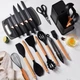 Набор кухонных принадлежностей, 19 предметов Kitchen Set, Черный / Набор приборов для кухни / Набор кухонный - изображение 2