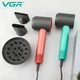 Професійний фен для волосся VGR V440 з дифузором, 110000 об/хв, дбайлива сушка та укладання - зображення 2