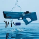 Водяной бластер автоматический с набором воды Watergun Акула зеленый для детей на пляж и дачу - изображение 8