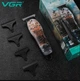 Профессиональный триммер VGR для стрижки волос и бороды с насадками 1; 2; 3 для домашних и салонных условий - изображение 13