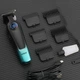 Триммер для бороды и волос VGR V-996 аккумуляторный 2000 mAh 7000 об/мин 4 насадки титаново-керамические лезвия для профессиональной стрижки Черный - изображение 2