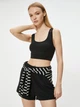 Спортивный топ для фитнеса женский Koton 5WAK30012NK M Черный (8684287411654) - изображение 4