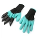 Садовые перчатки с когтями GARDEN GLOVES / Перчатки резиновые для сада / Перчатки с пластиковыми наконечниками - изображение 7