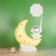 Настільна лампа з органайзером, від USB, Moon, Жовтий / Світлодіодна лампа настільна / Нічник-лампа місяць - зображення 4