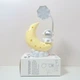 Настільна лампа з органайзером, від USB, Moon, Жовтий / Світлодіодна лампа настільна / Нічник-лампа місяць - зображення 5