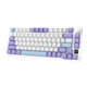 Беспроводная механическая клавиатура AJAZZ AK 820 pro 75% White Purple - изображение 2