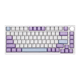 Клавіатура ігрова механічна AJAZZ AK820 White-Purple, 75%, RGB, Hot-Swap, Flying Fish - зображення 1